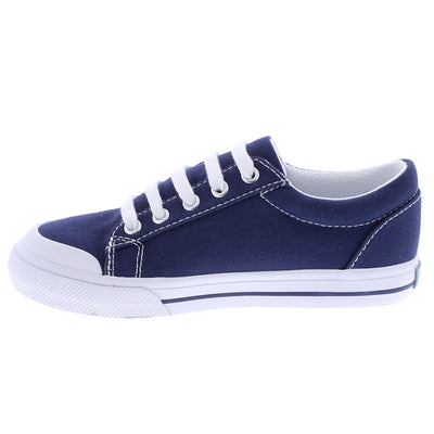 Taylor - Navy Canvas, Lace